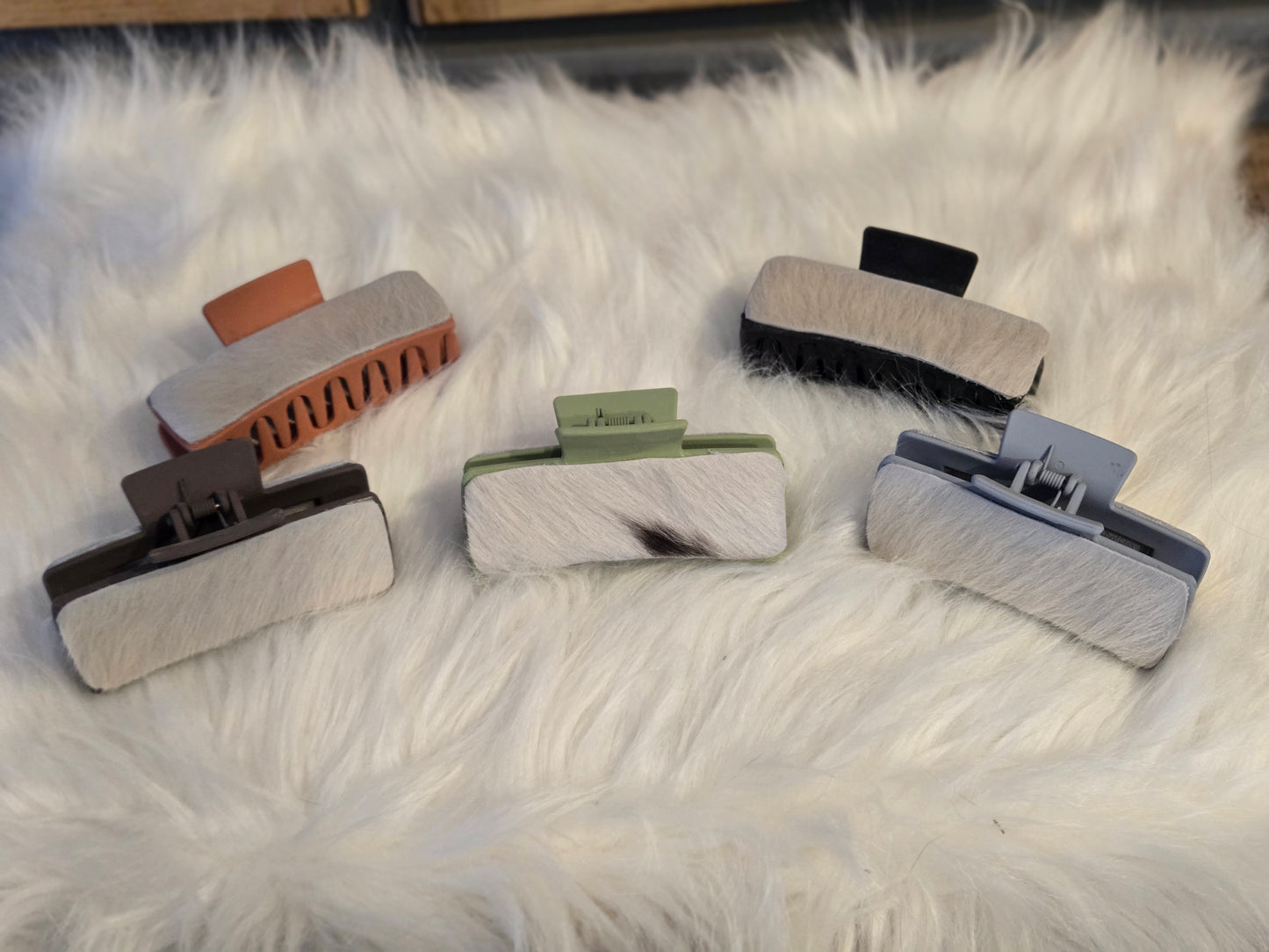 Cowhide Hair Clip