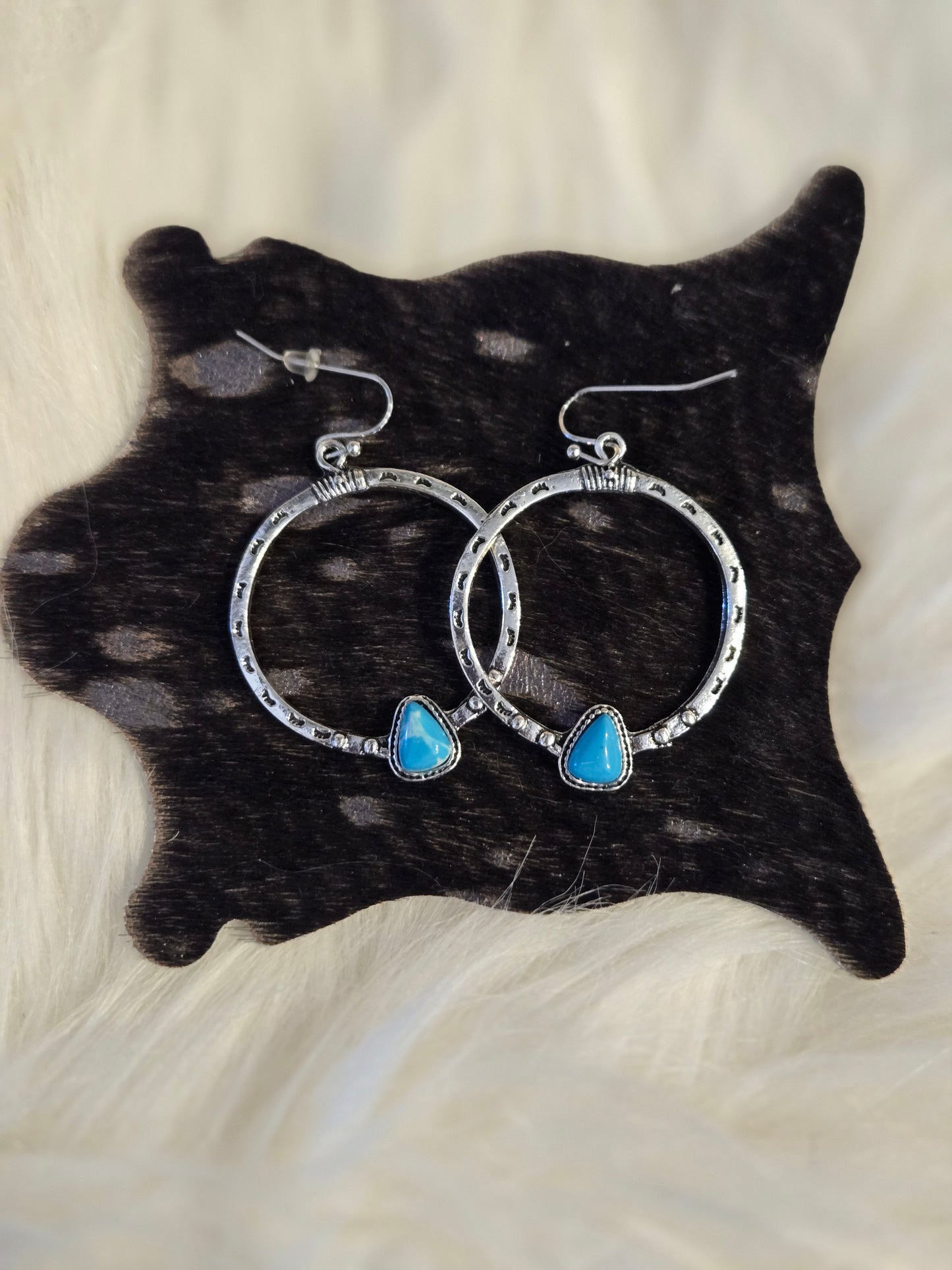 Hoops with Turquoise