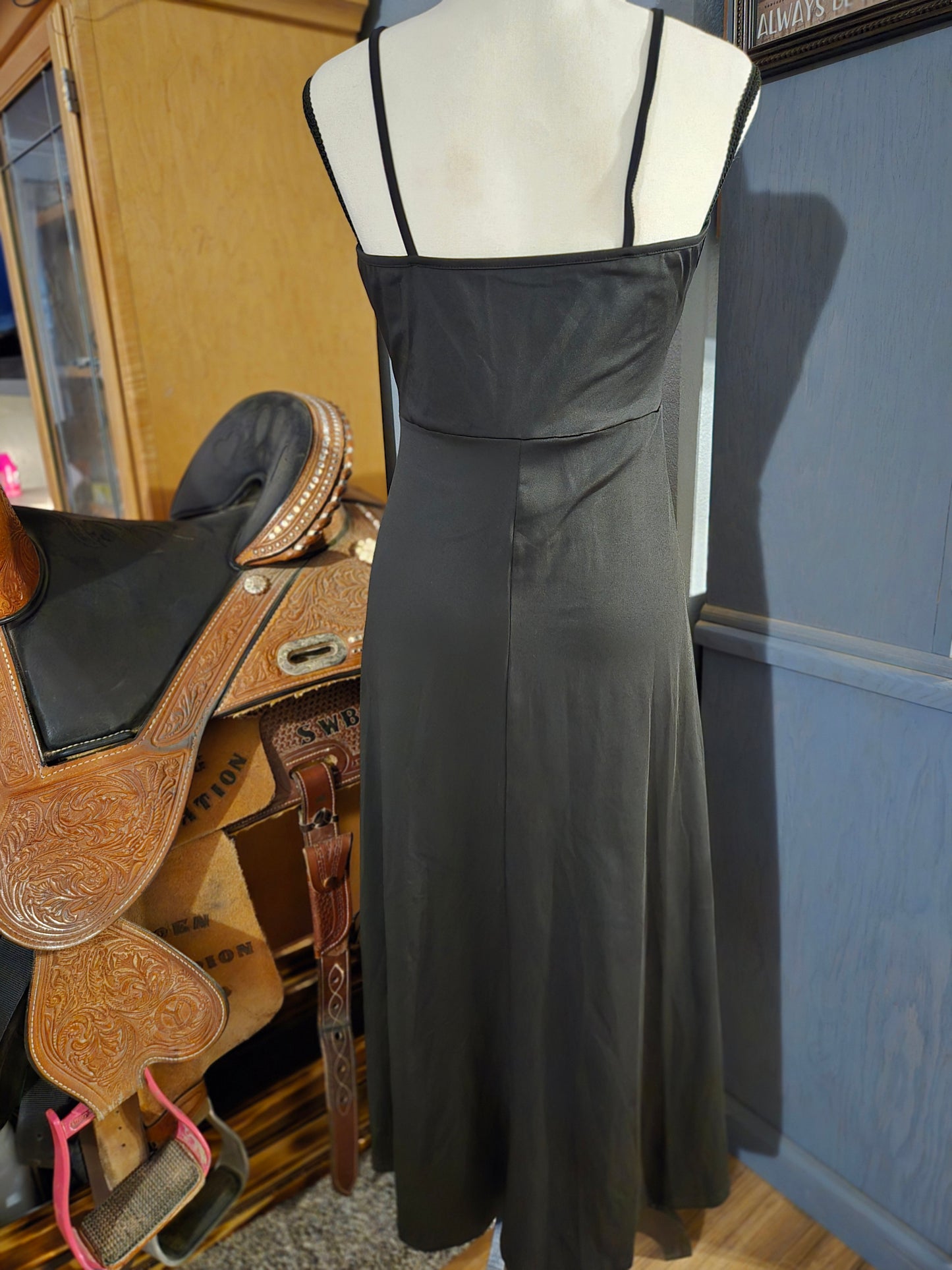 Spaghetti Strap Slit Dress