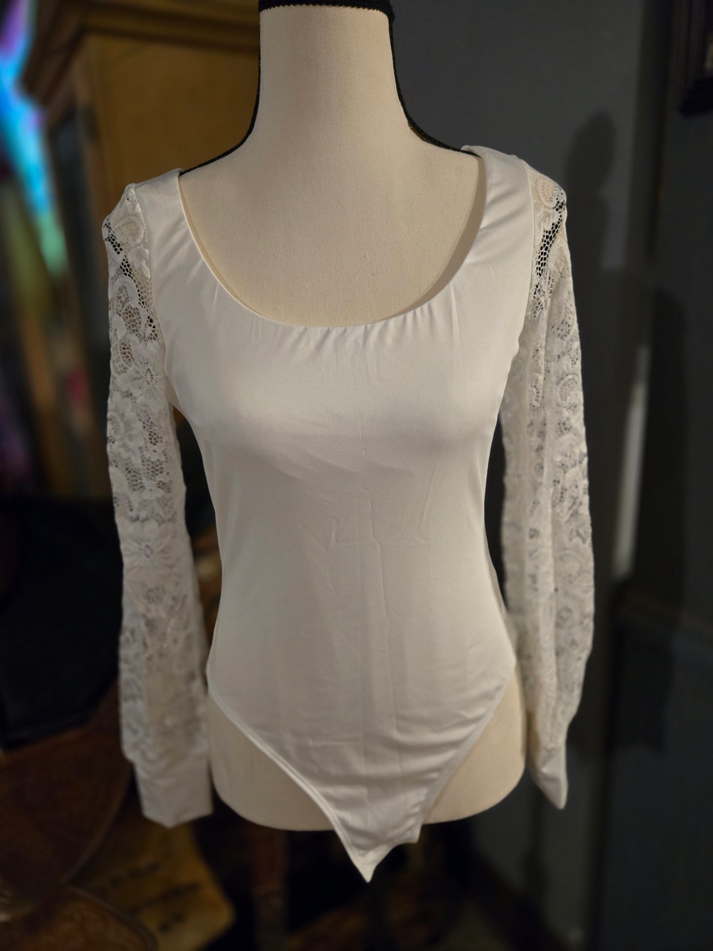 Lace Sleeve Bodysuit