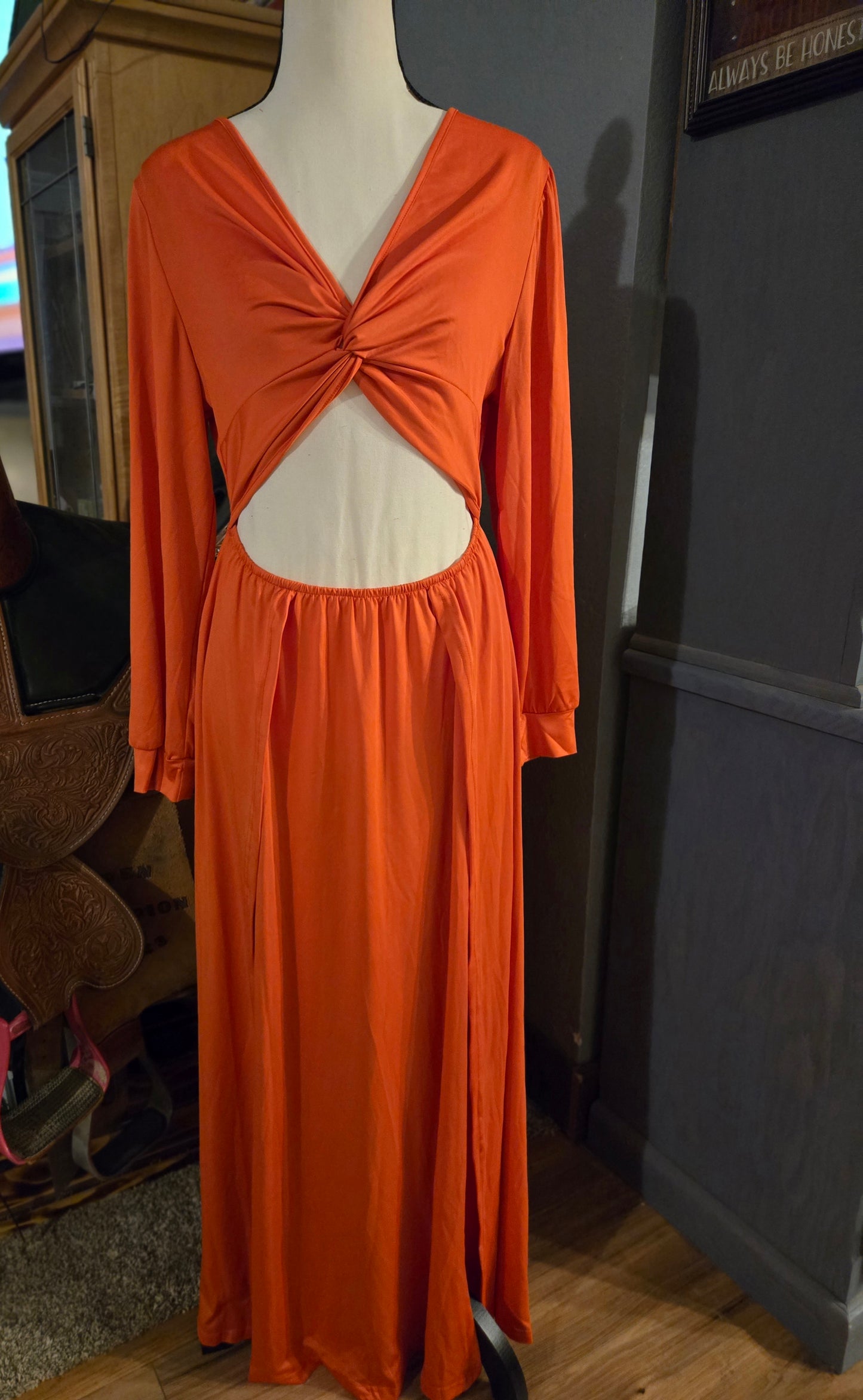 Burnt orange Dress