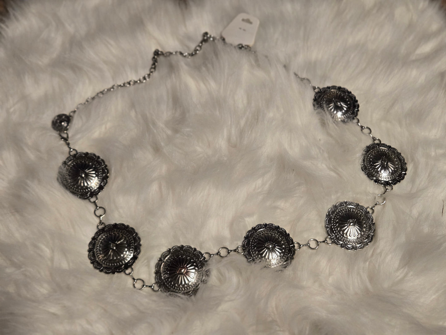 Silver Western Belt