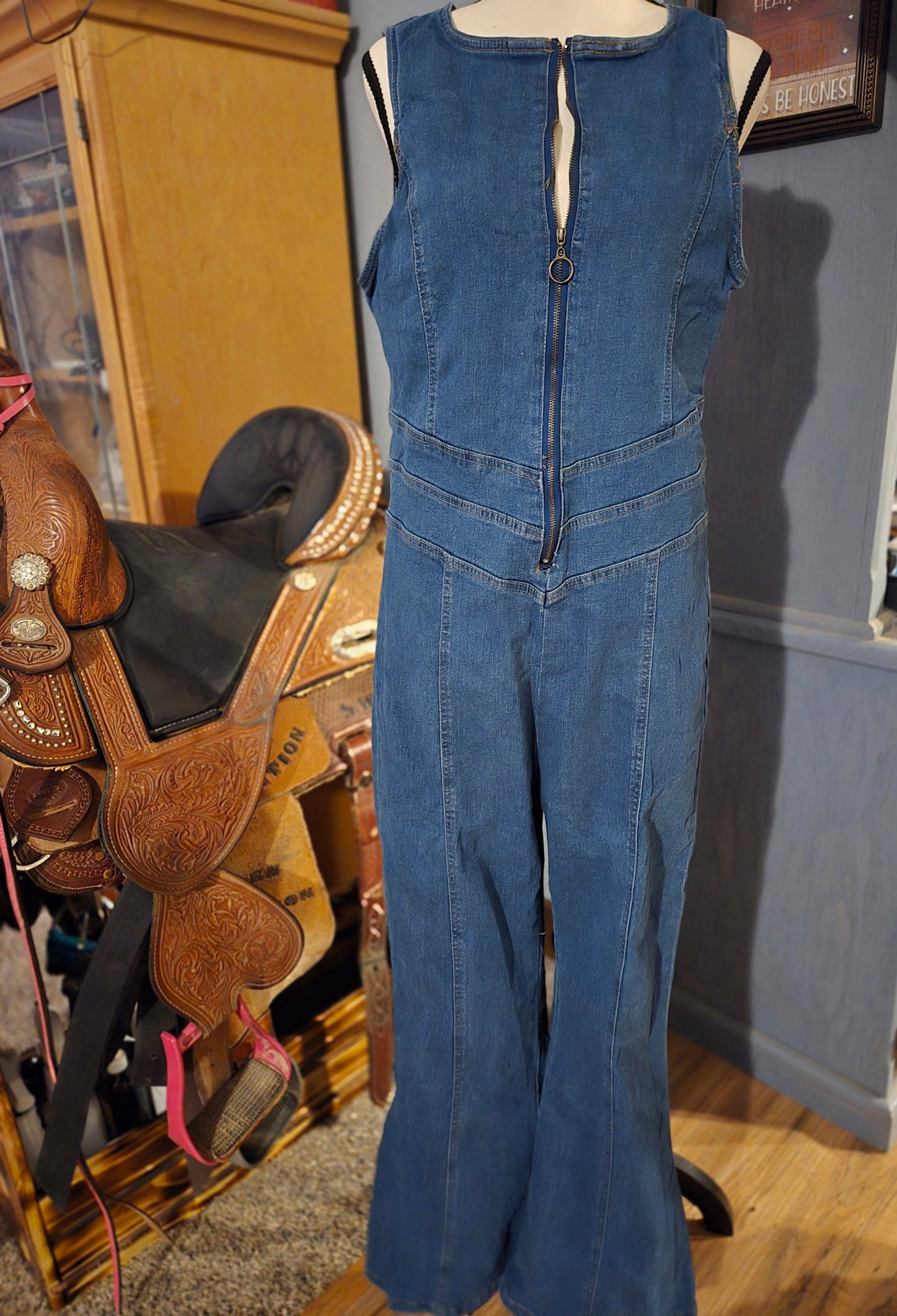 Denim Romper