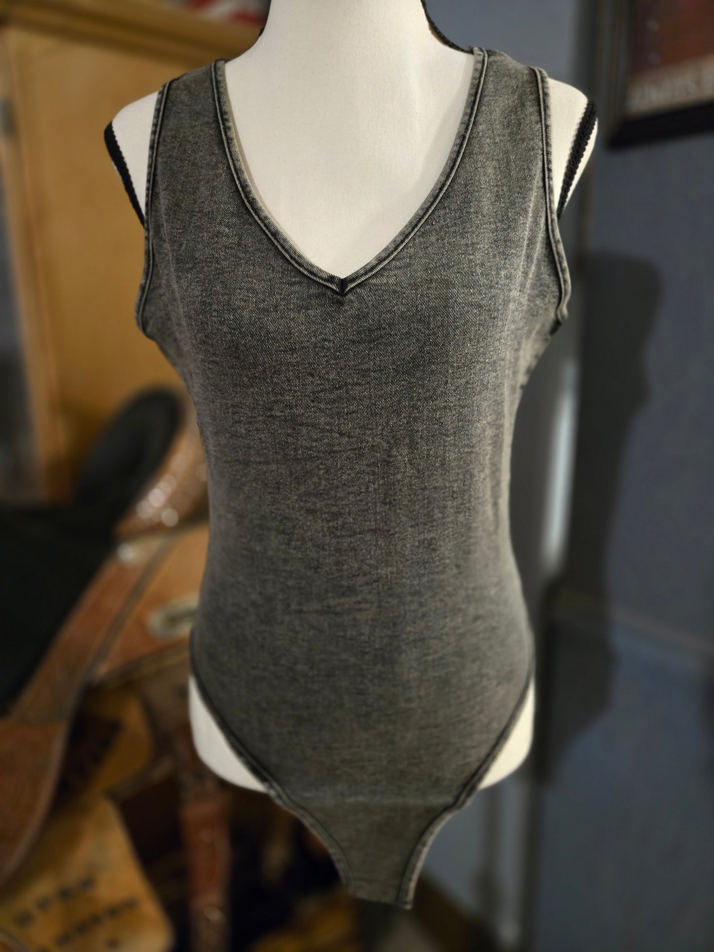 V-neck Tank Bodysuit