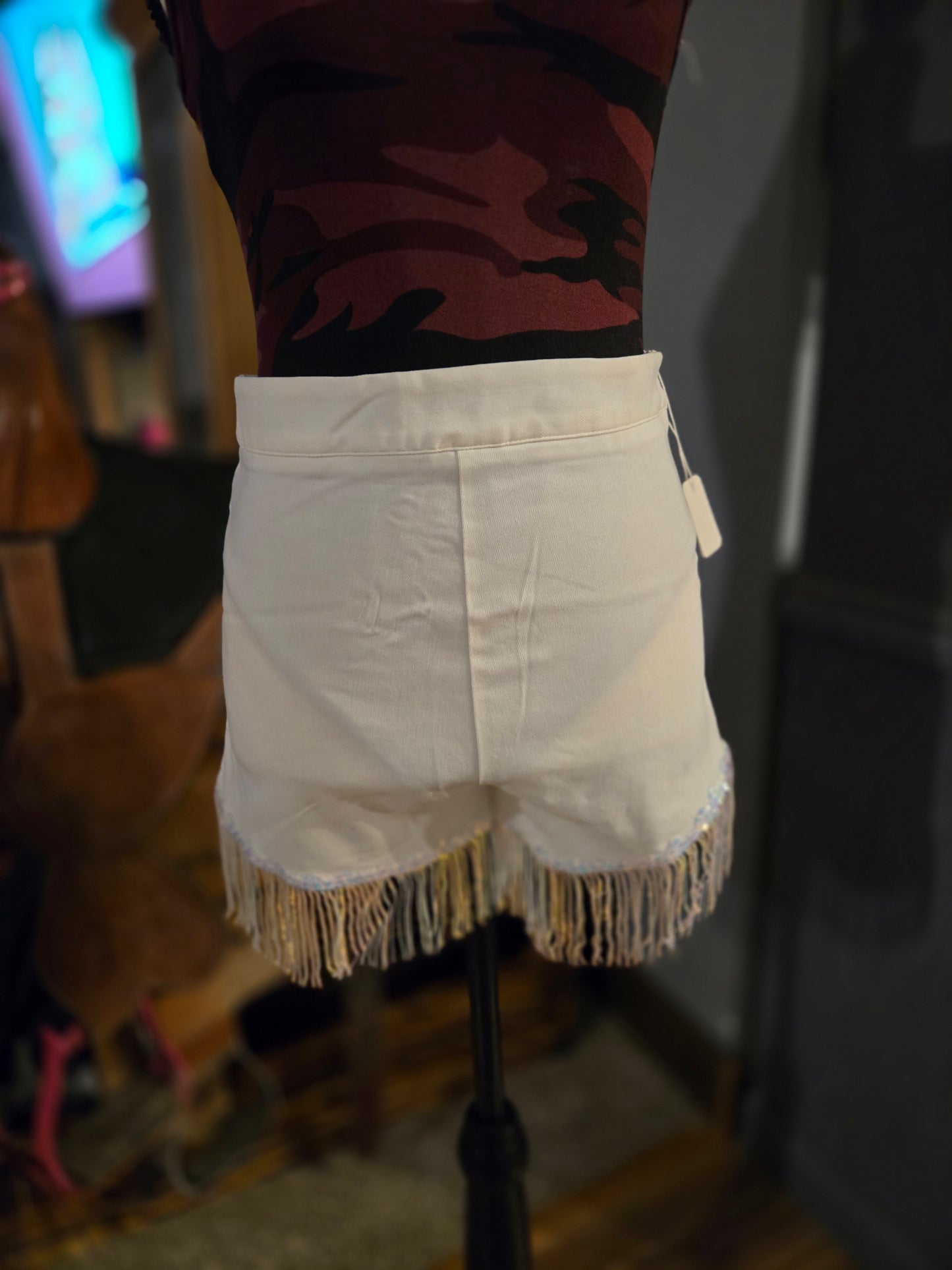 Fringe shorts